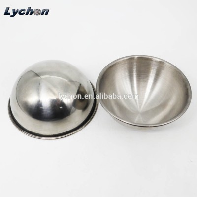 Bath bomb molds half sphere sets stainless hollow steel ball